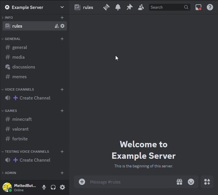 Animated screenshot of Discord Bot