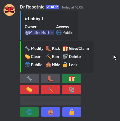 Bot menu